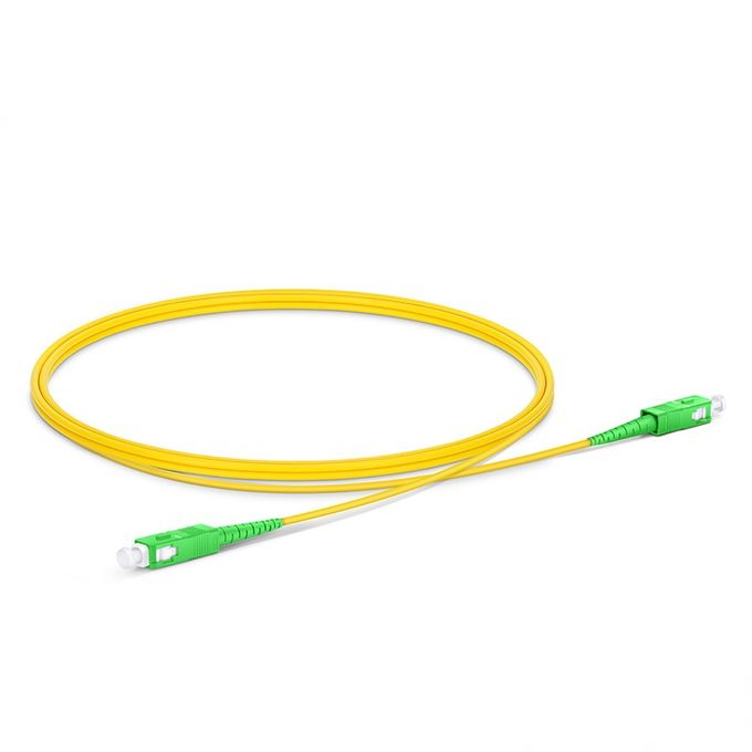 Câble Fibre Optique Nanocable SC/APC Monomode G657A2 3m Jaune
