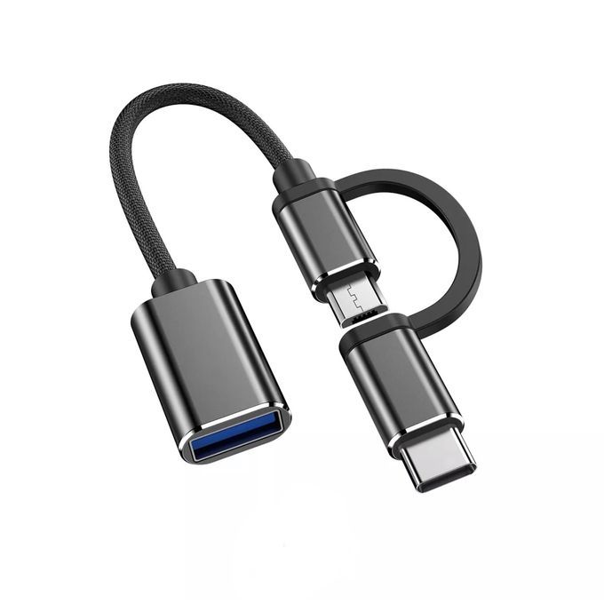  Câble OTG 2 En 1 - Type-C + Micro USB