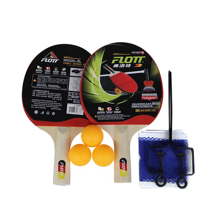  Flott Kits de Raquettes de Ping-Pong Avec Support et Filet de Tennis de Table