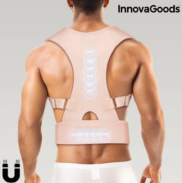  Ceinture de Soutien de Dos Magnétique  - InnivaGoods - Unisexe - Beige