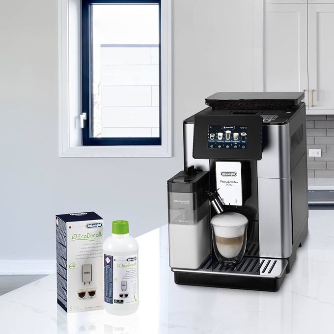  Delonghi Machine a café broyeur cappuccino primadonna soul - 19bars- 500g - inox - ecam612.55.sb