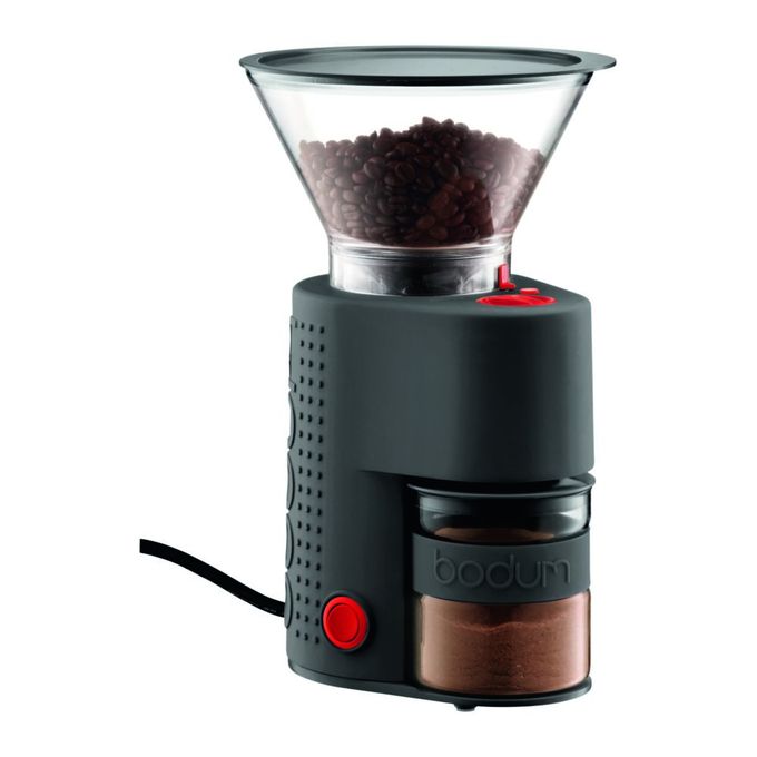  Bodum k10903 - Bistro - Broyeur à Café Electrique, Meule Inox - 160 W - Noir