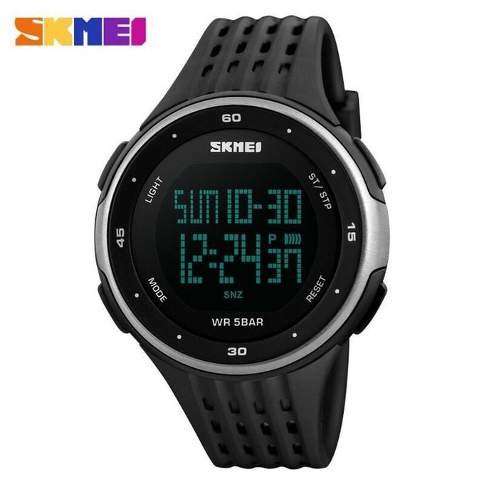  Skmei Montre Pour Homme - 1219 Digital Électronique- Sport Étanche-Noir-Blanc