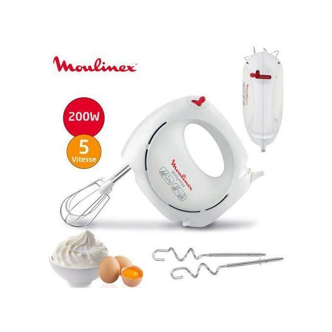  Moulinex Moulinexx Batteur Easy Max - Abm11A30 - 2V 200W - Blanc/Rouge