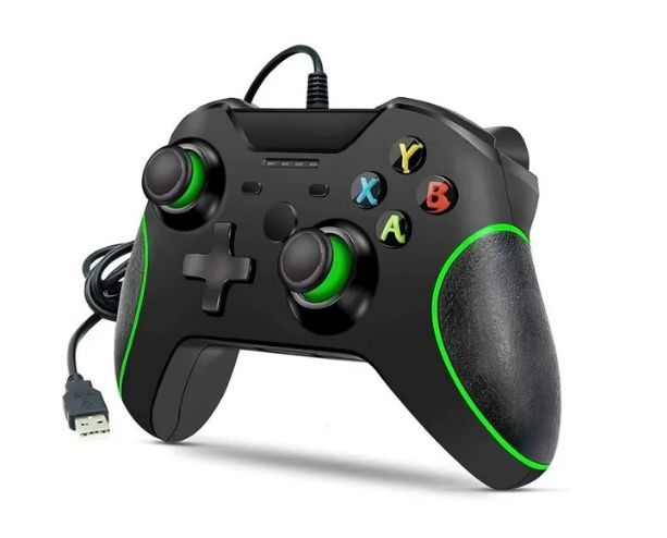  manette de jeux xbox one avec fil - noir