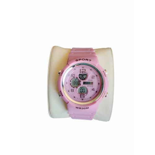  Montre enfant - Bracelet en silicone - Rose