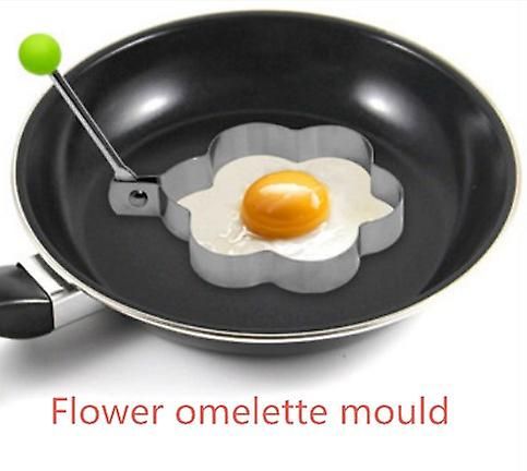  Moules Oeuf En Acier Inoxydable Forme Fleur de Prune - Inox