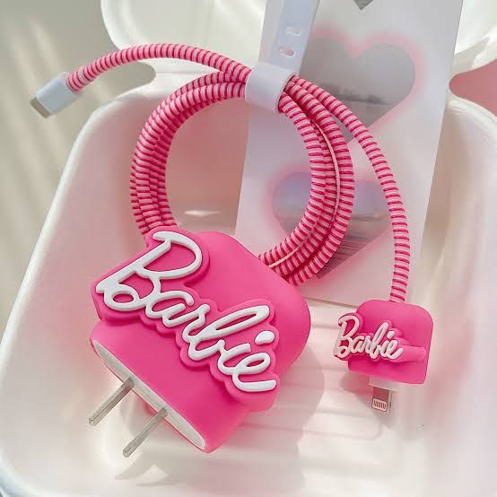  Apple Antichoc, Coque de Protection, Etui silicone, IPHONE CHARGEUR BARBIE