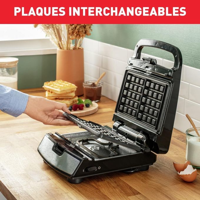  Tefal Gaufres & Sandwiches 2 EN 1 GAUFRIER / PANINIEUSE -SW853D12