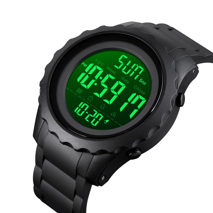  Skmei Montre Pour Homme - 1624 Digital Électronique- Sport Étanche Noir-Noir