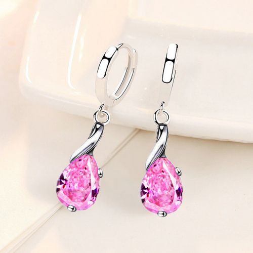  Boucles D'Oreilles En Argent Sterling 925 En Zircon