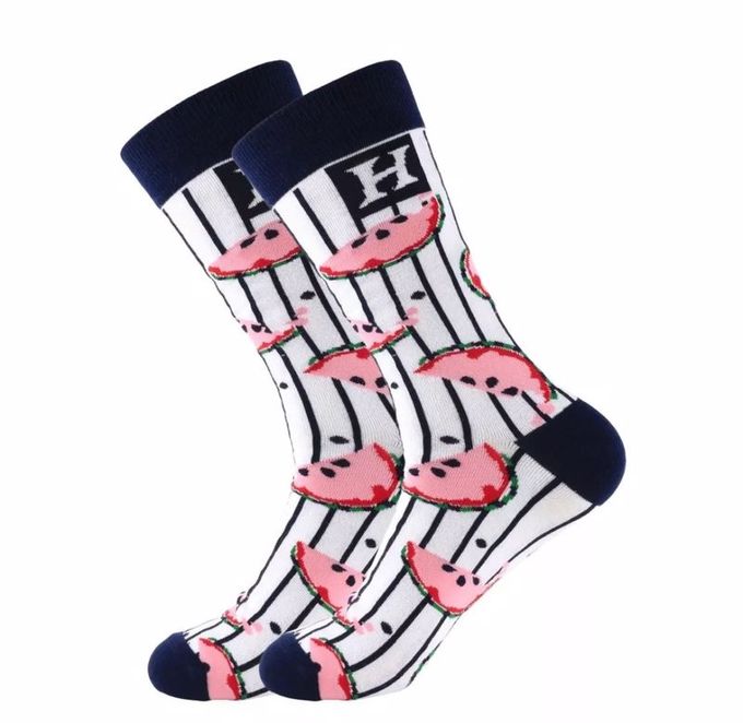  Paire De Chaussette Long  Unisexe-Bonne Qualité-Motif Pastèque