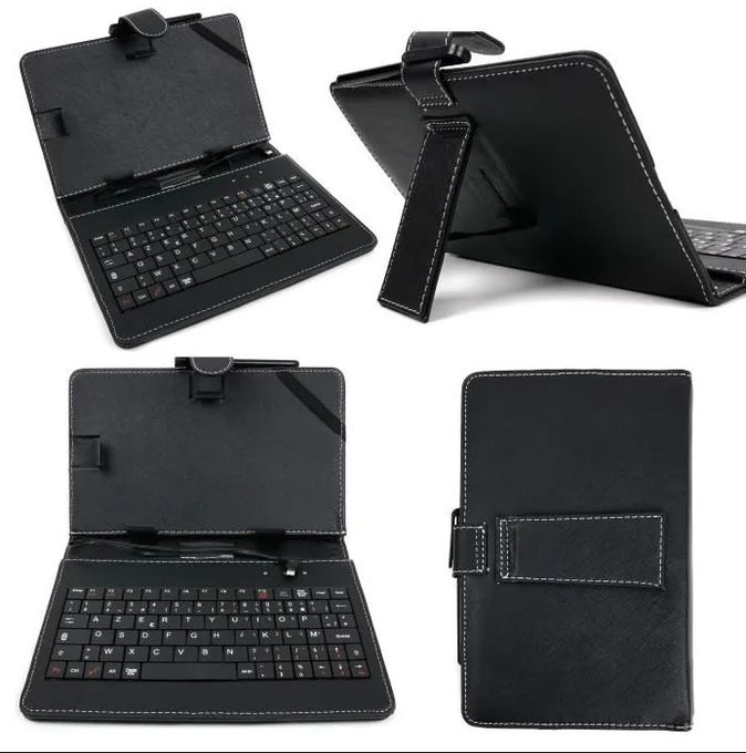  Pochette Tablette 7" Avec Clavier - Noir -