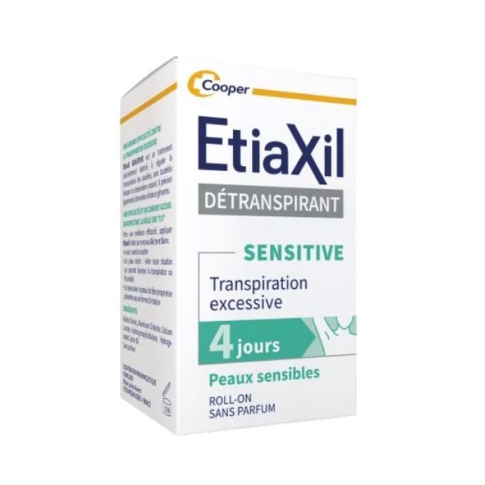  Etiaxil Détranspirant - Traitement Transpiration Excessive - Peaux Sensibles - Aisselles - 15 ml ORIGINAL