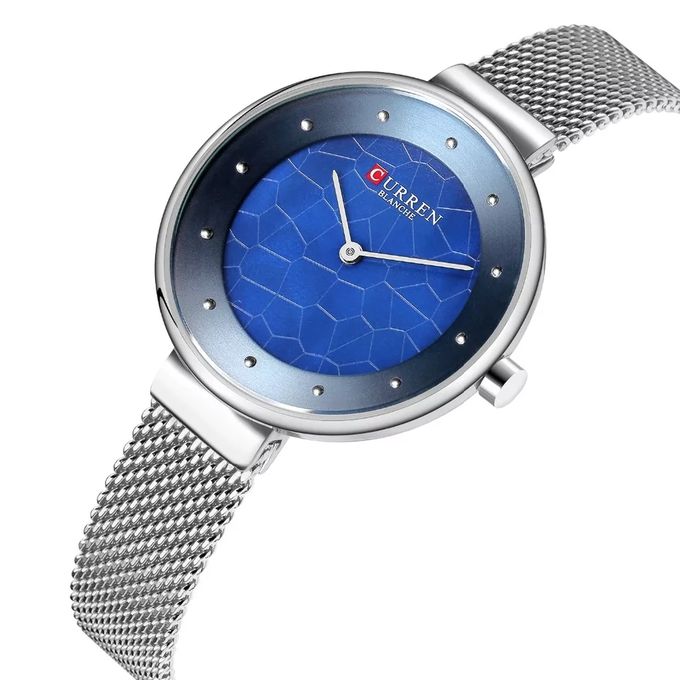  Curren Montre Femme - C9032L -  Acier Inoxydable - Argent Bleu