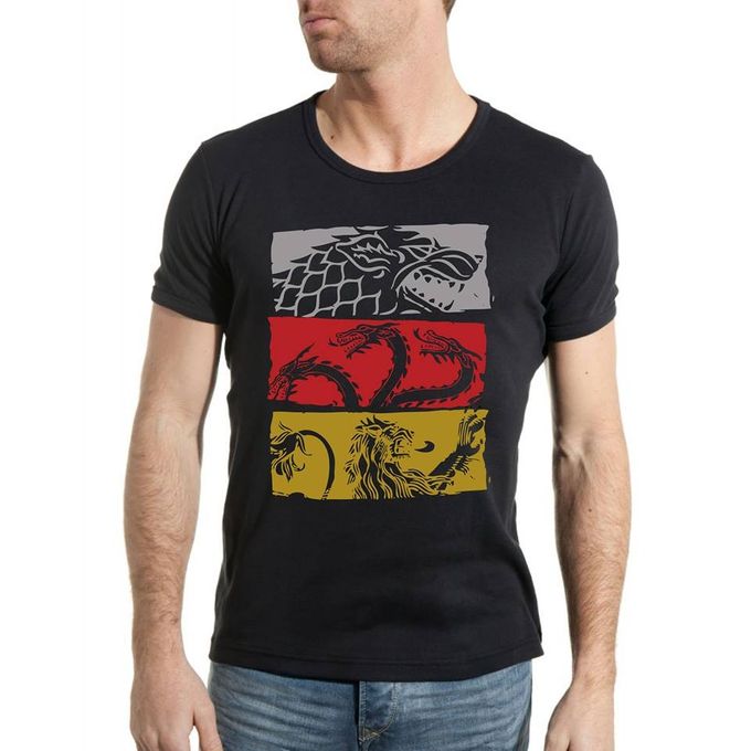  T&S T-Shirt Homme - Games Of Thrones - Noir