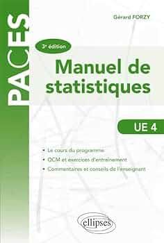  l'Etudiant Manuel De Statistiques, Ue4 3E Édition C15 Math.