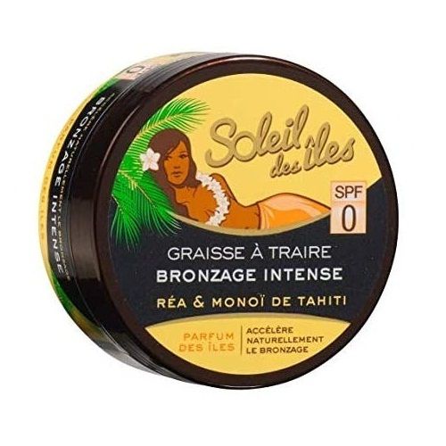  Soleil des îles Crème Bronzante Aux Odeurs Exotiques, Sans Facteur De Protection, Au Rea  Anti-Âge Peau - 150 G