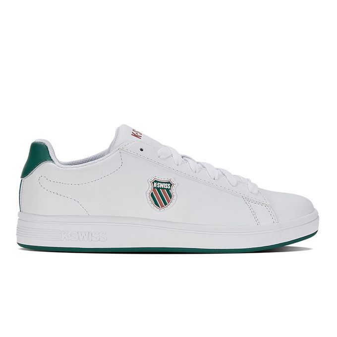  K-Swiss Court Shield Wht/Malchit/Wthrd Rs M