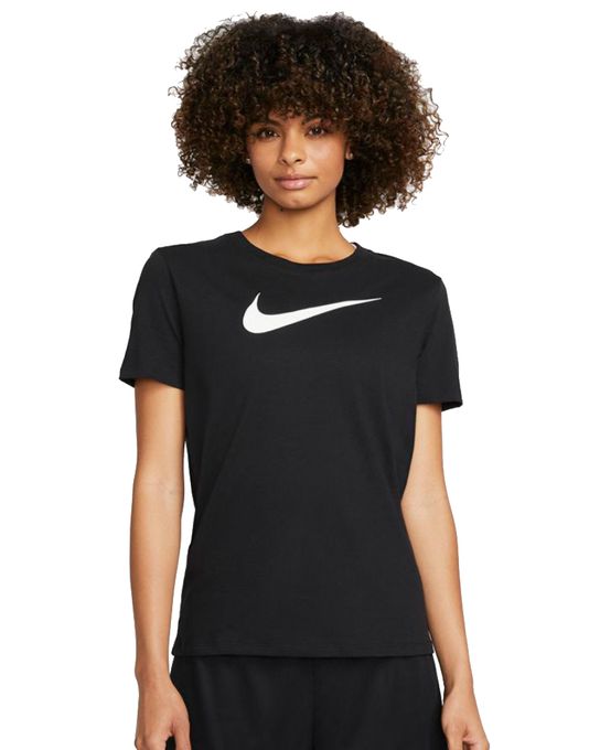  Nike T-shirt Femme Dri Fit SWOOSH - FD2884-010 - Noir