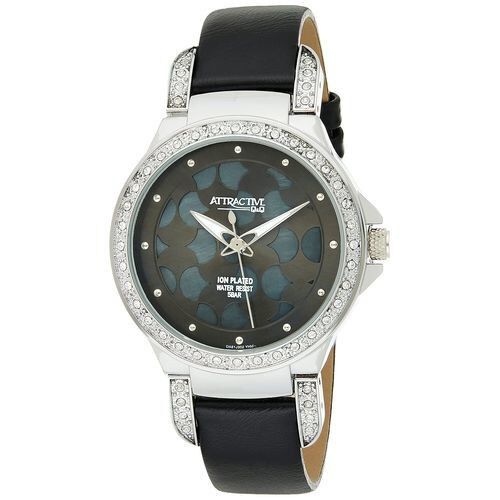  Q&Q Montre-Bracelet Pour Femme Da81j302Y-Argent-Noir