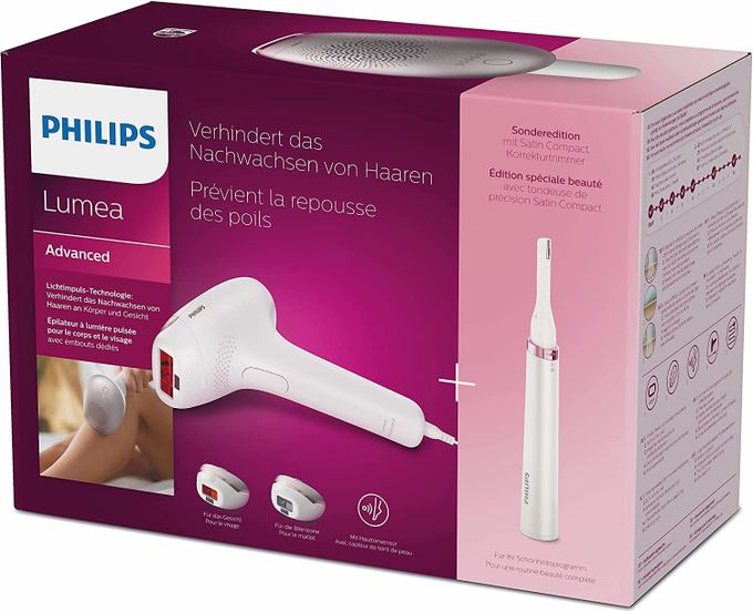 Philips Appareil D'épilation Avec Stylo Tondeuse LUMEA - BRI923 - Blanc