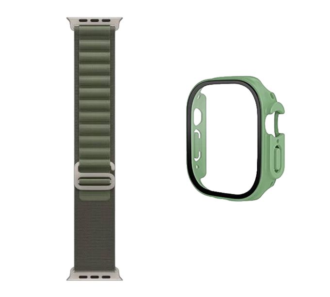  Coque rigide + Bracelet en Nylon Souple compatible pour Apple Watch Ultra (49mm)