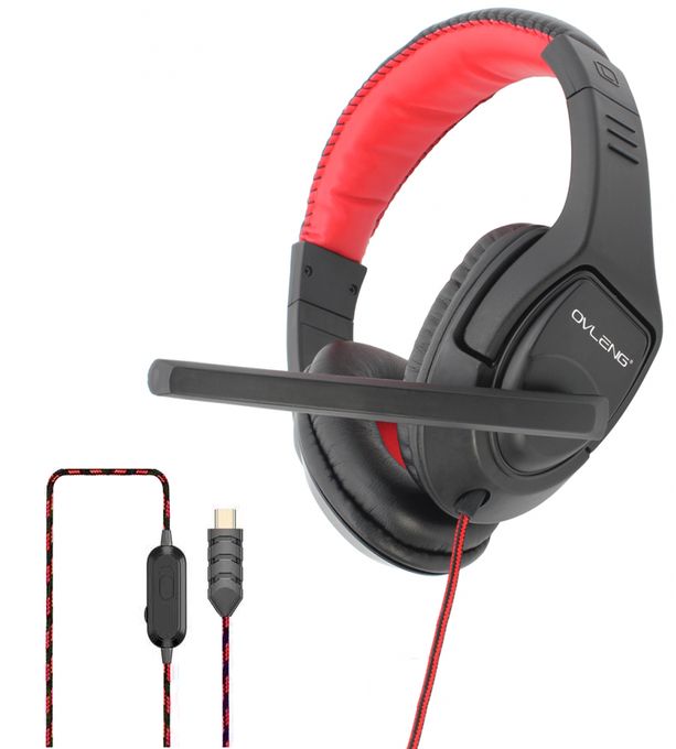  Ovleng Casque Gaming Fiche Type-C Pour Mobile Gaming / Laptop U300