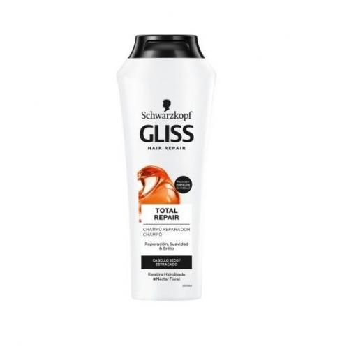  Schwarzkopf Gliss Shampoing Réparateur Total Pour cheveux secs et abîmés - 250 ml