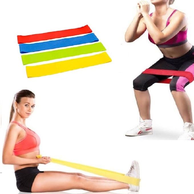  Bande Extensible De Fitness 4 Pièces, Élastique De Yoga Pour Fitness