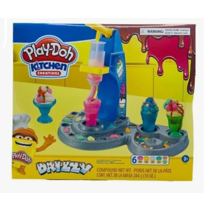 Play Doh Set de Pate a Modeler Drizzy Ice Cream avec 6 pots