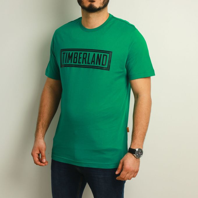  Timberland T-Shirt a Motif Homme - Vert