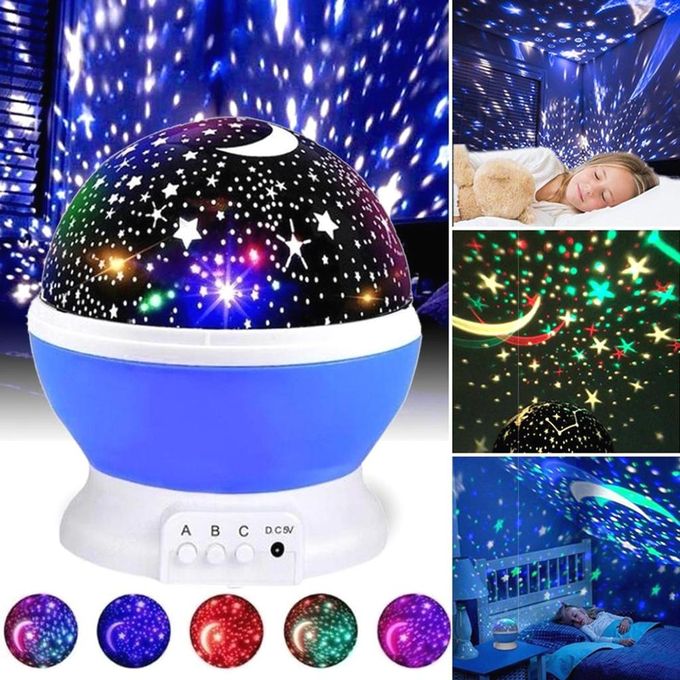 Star Master Lampe De Projection Étoilée Rotative Veilleuse Pour Enfant