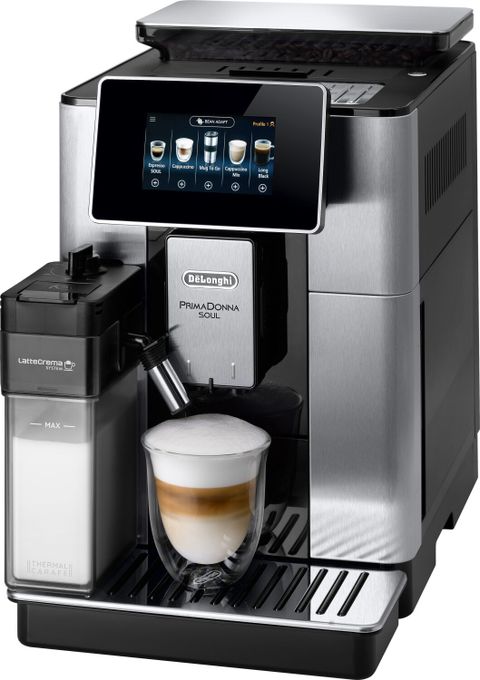  Delonghi Machine a cafe broyeur Cappuccino delonghi primadonna soul ECAM610.75.MB 19 BARS