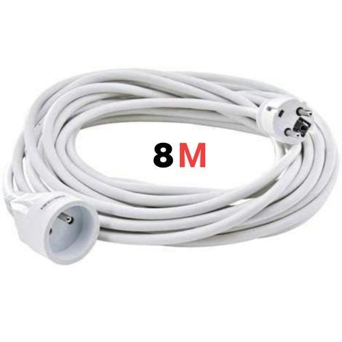  Rallonge Extension Cable BMS prise male et femelle - 8m -Blanc