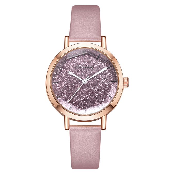  Licaihong Montre Femme - 5010-3 - Bracelet Cuir PU - Rose