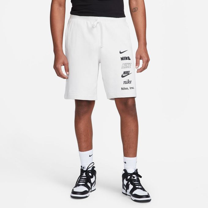  Nike Short Homme CLUB FT MLOGO - FB8830-030- BLANC CREME