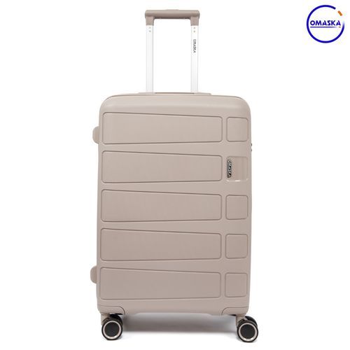  Omaska Moyenne Valise 23" Omaska Platine Incassable En 100% Polypropylène -BEIGE