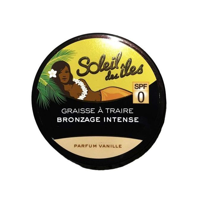  Soleil des îles Graisse à Traire - Bronzage Intense - Parfum Vanille - SPF 0 - 150ml