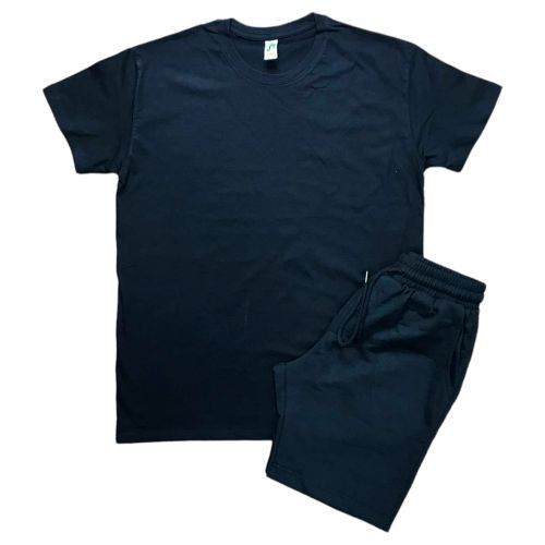  Ensemble  pour homme T-Shirt & Short- coton - noir noir