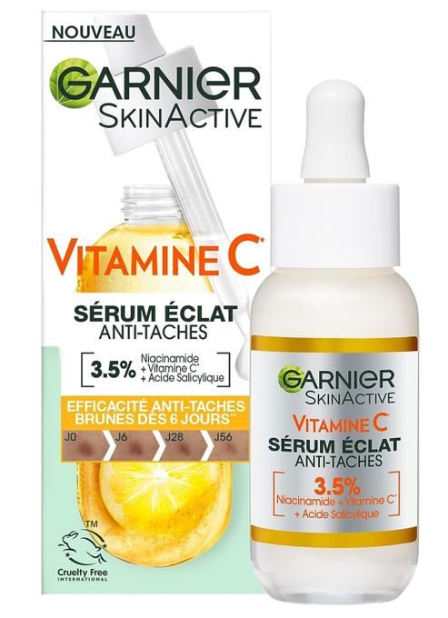  Garnier Sérum Anti-Taches Brunes SkinActive - Soin Visage Enrichi en Vitamine C - Pour Tous Types de Peaux - 30 ml