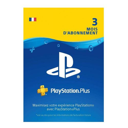  Sony Computer Entertainment Abonnement PSN Playstation Plus 3 Mois FR - PS4 -PS3 - PS Vita