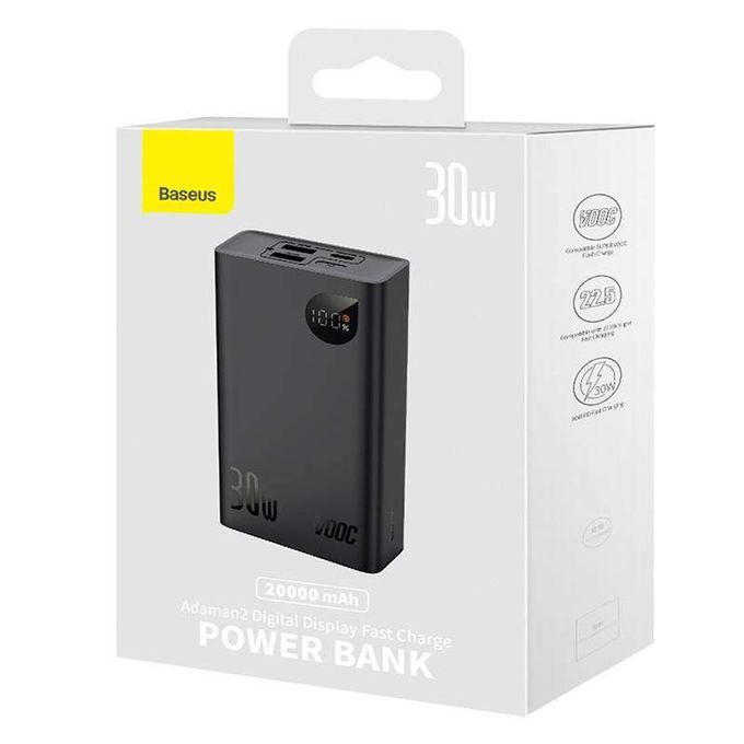  Baseus Powerbank 20000 mAh Batterie USB C 20 000mAh 30W Original Petite mais Puissante