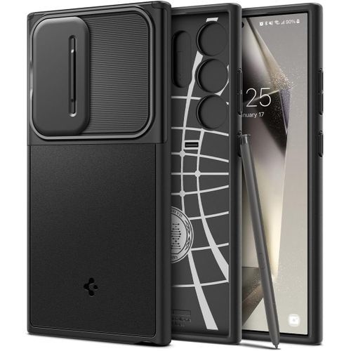  Spigen Pochette Optik Armor Antichoc Pour Samsung Galaxy S24 Ultra Protection Camera