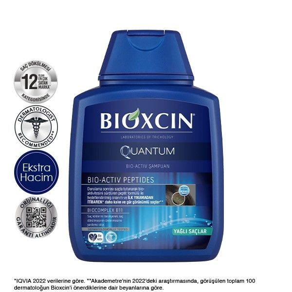  Bioxcin Shampooing Antichute pour cheveux gras 300 ml