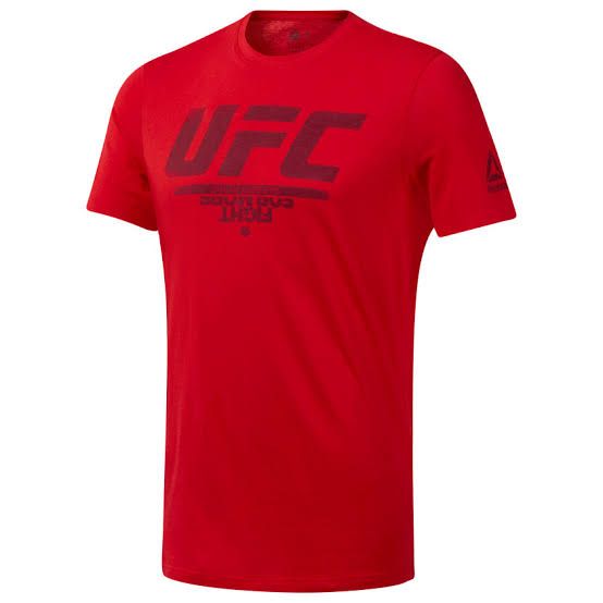  Reebok T-Shirt Homme\ UFC FG LOGO TEE / DU4585/ ROUGE