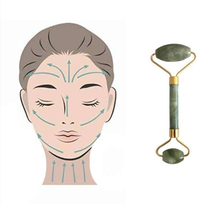  Rouleau de massage pour le visage, Natural Facial Massager