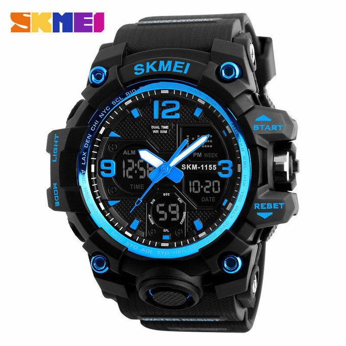  Skmei Montre Homme 1155 B Double Numérique Analogique Étanche