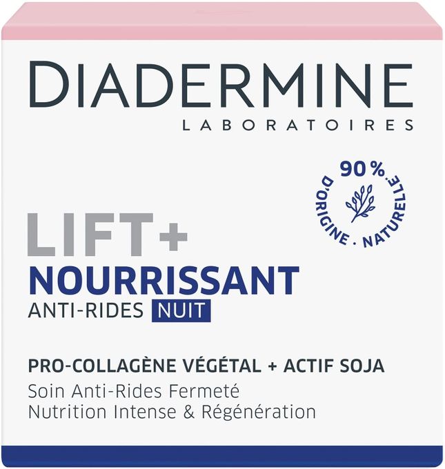  Diadermine Crème De Nuit Visage Lift+ Nourrissant Soin  Anti-Rides Ultra Fermete 50 Ml