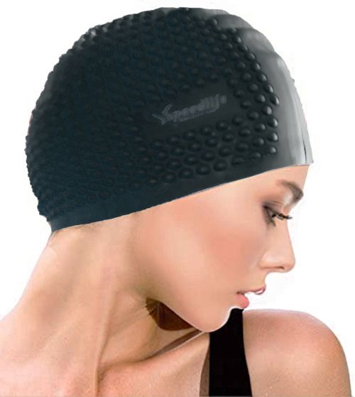  SpeedLife Bonnet Piscine Protection Oreille - 3D- Noir